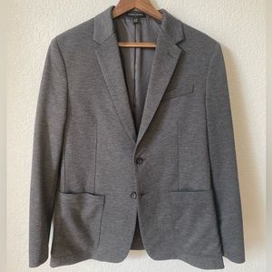 Banana Republic Cotton Blazer, Charcoal Grey, Slim Fit, 42S